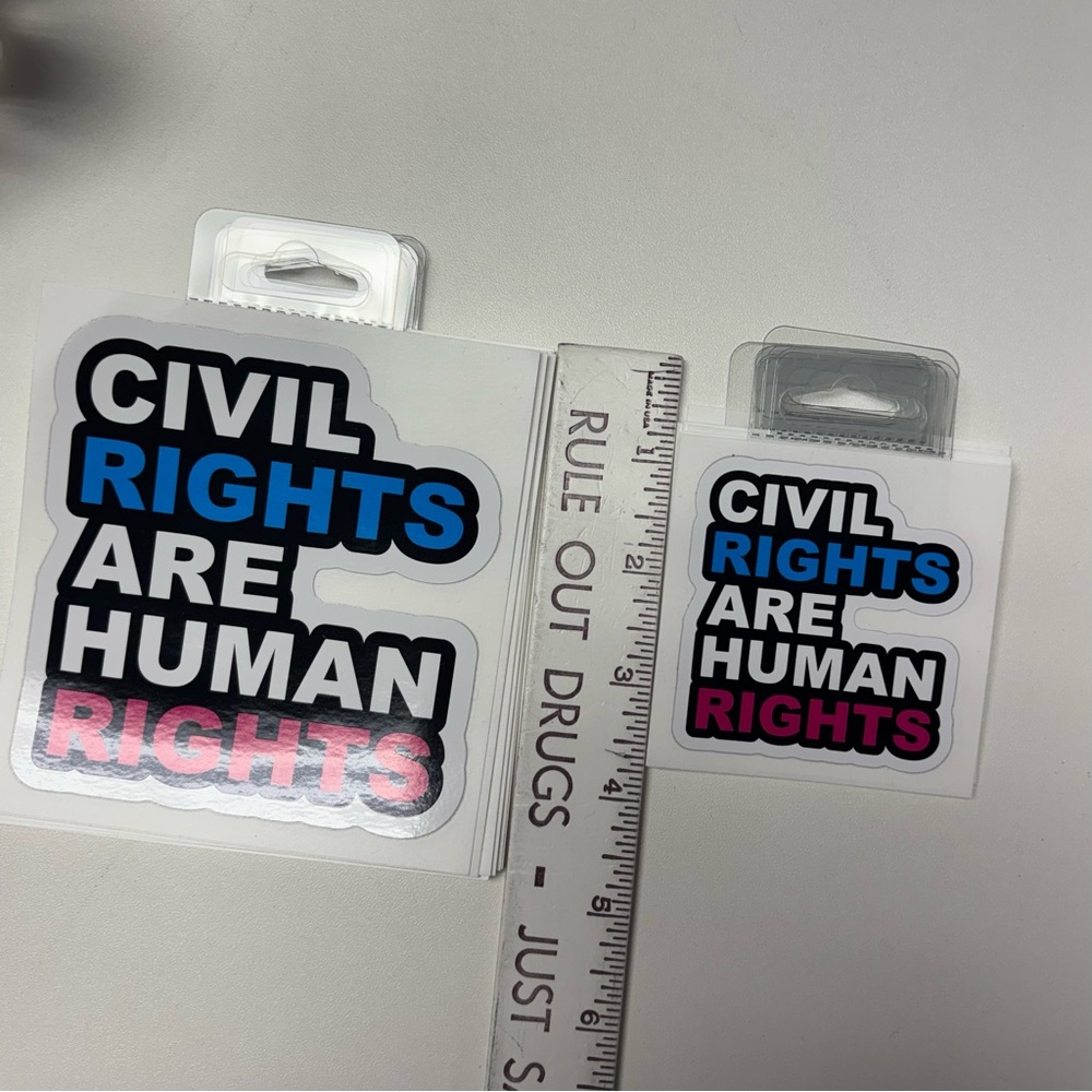Small Civil Rights Sticker - Picture 3 of 3
